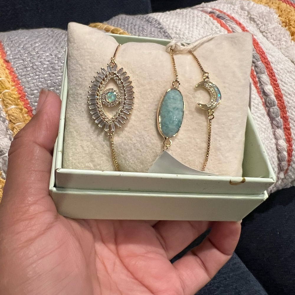 NWT Eye‎ Candy Evil Eye bracelet set